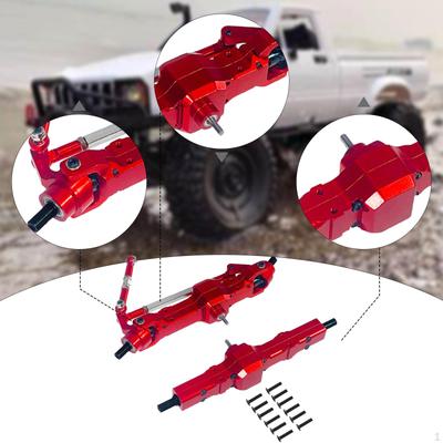 1/16 RC Car Front and Rear Axle Set Easy To Install Repair Parts Metal for WPL B24