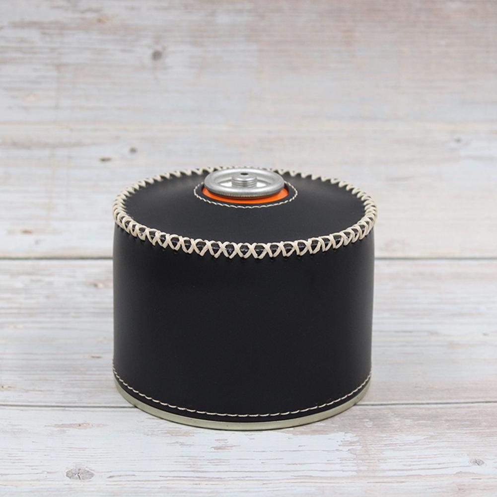 450/230G PU Leather Gas Can Protective Cover Gas Canister Protective Cover Gas Canister Case for Outdoor Camping