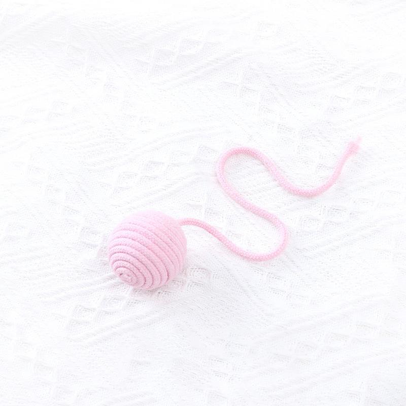 Bite Resistant Cat Cotton Rope Ball Colorful Sounding Cat Scratch Catch Toys Wear Resistant Cat Teaser Ball Pet Supplies
