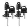 2Pcs Furniture Drawer Wardrobe File Cabinet Lock with Keys Office Security (19mm Head Black)