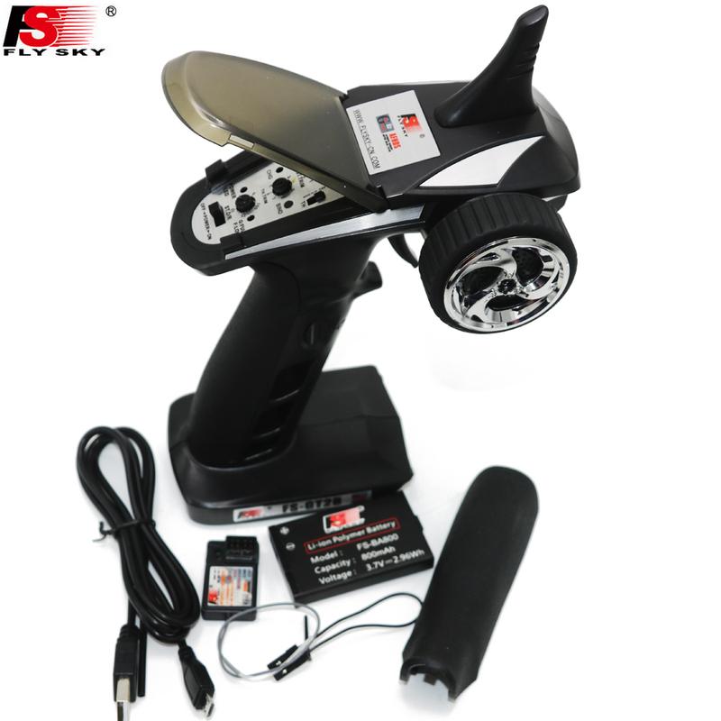 FLYSKY FS-GT2B GT2B 2.4G H Radio Transmitter with GR3E Receiver 3.7V Battery USB cable for RC Car Boat Toys RC Parts