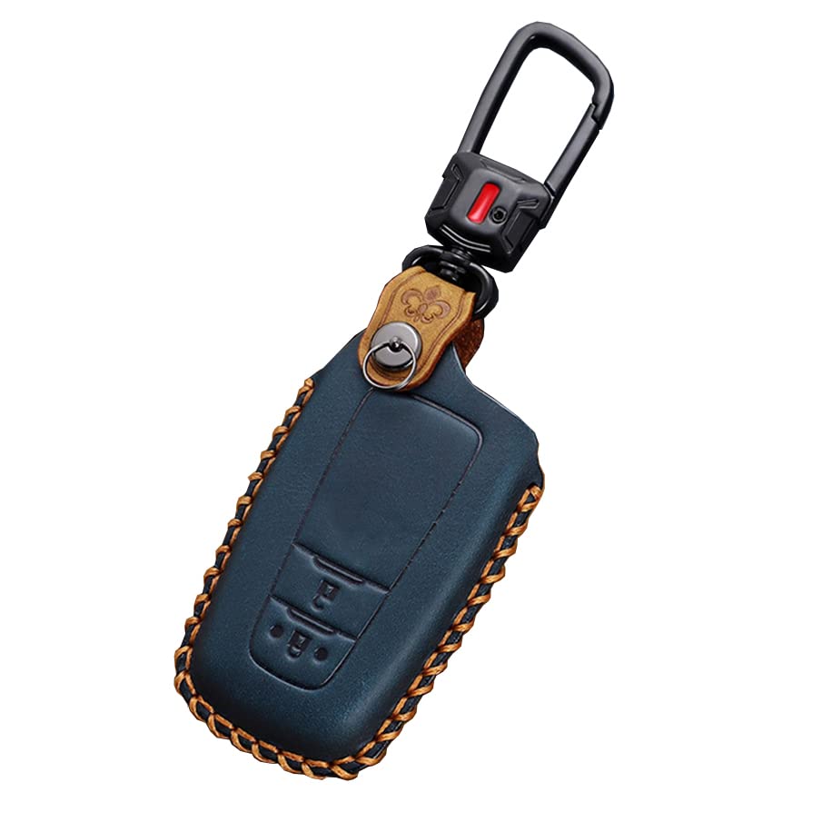 Ontto Toyota Smart Key Case, Key Cover, Crazy Horse Leather, Car Accessory, Keychain, Stylish,