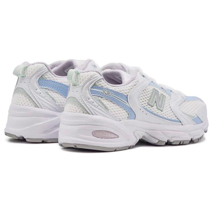 New Balance 530 White Light Chrome Blue Unisex Sneakers Clay-Ash MR530PC