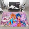Girl-W-Winx Catoon Clubs Kitchen Mat Nordic Style Bedroom Living Room Doormat Home Balcony Anti-Slip Welcome Rug