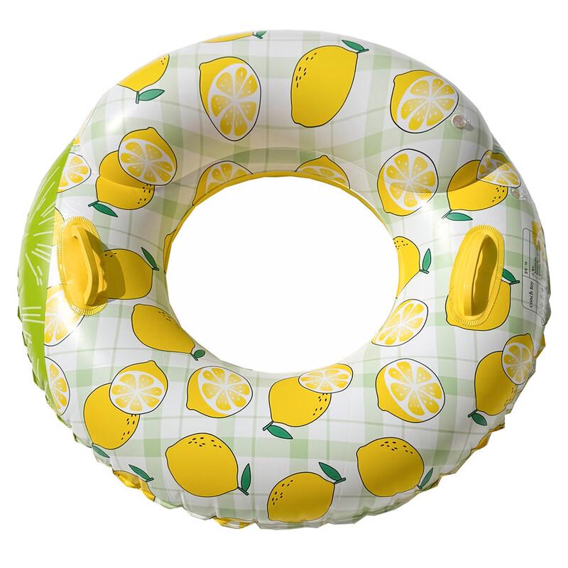 Adult Oversized Thickened Double Airbag Swimming Ring with Handles
