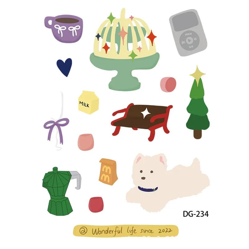 INS Style 3D Epoxy Cartoon Stickers - Self-adhesive Relief Decals for Phone/Laptop/Tablet DIY Decoration