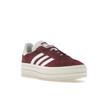 Adidas Gazelle Bold Shadow Rot Weiß Damen Sneakers Cloud-White Core-White HQ6892