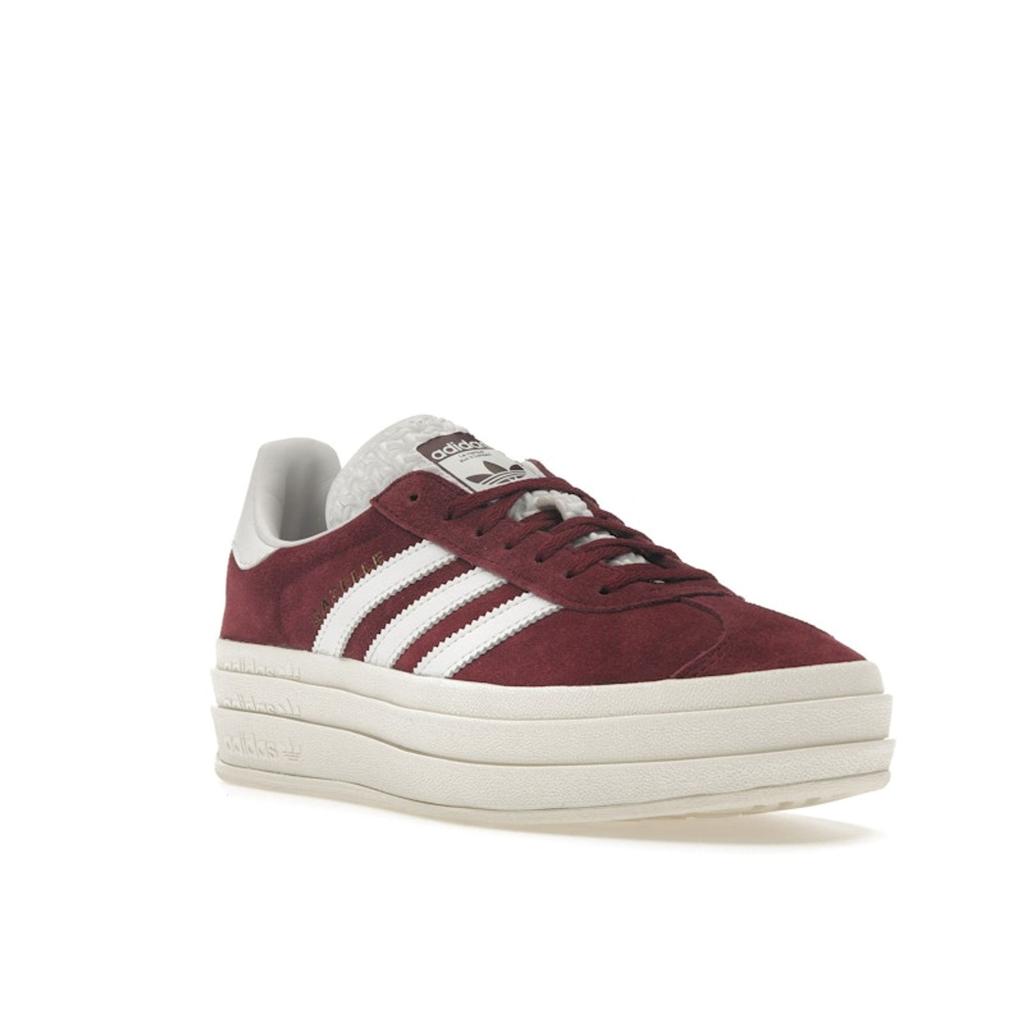 Adidas Gazelle Bold Shadow Rot Weiß Damen Sneakers Cloud-White Core-White HQ6892