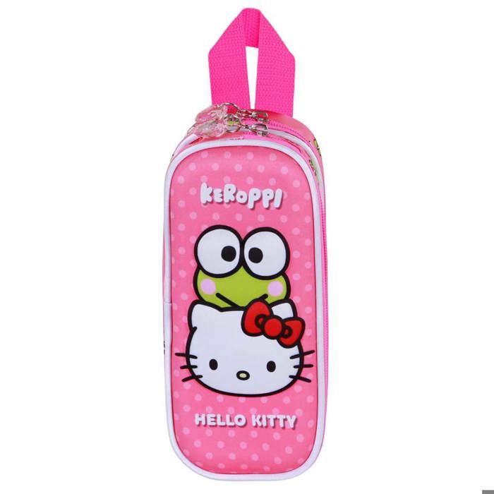 Trousse double 3d - hello kitty funny - rose - taille unique