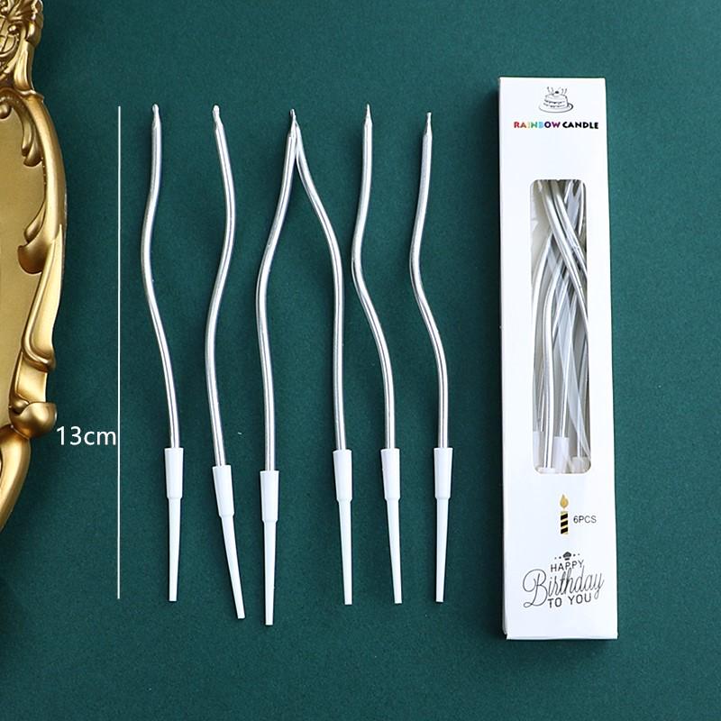 50 Gold and Silver Number Candle Cake Toppers - Individually Boxed Party Decorations
