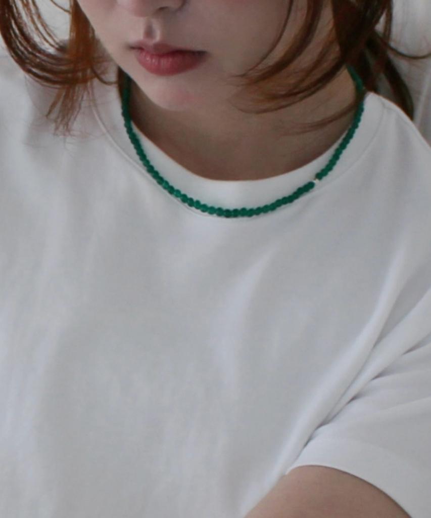 Chorock Dot Necklace (Green Onyx)