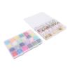 48 Grids Letter Beads Friendship Bracelet Set 24 Colors Clay Beads Jewelry Making Beads Set for 6‑12