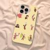 Curious G-George Monkey Phone Case For iPhone 17 Air 16 15 14 11 12 13 Pro Max Plus X XR XS Colored Silver Hard Cover