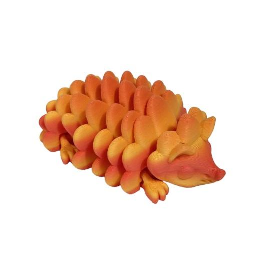 

3D-печатная фигурка ежа с подвижными суставами, имитирующая ежа, игрушка-антистресс, фиджет-игрушка, украшение для дома, офиса, рабочего стола 11cm