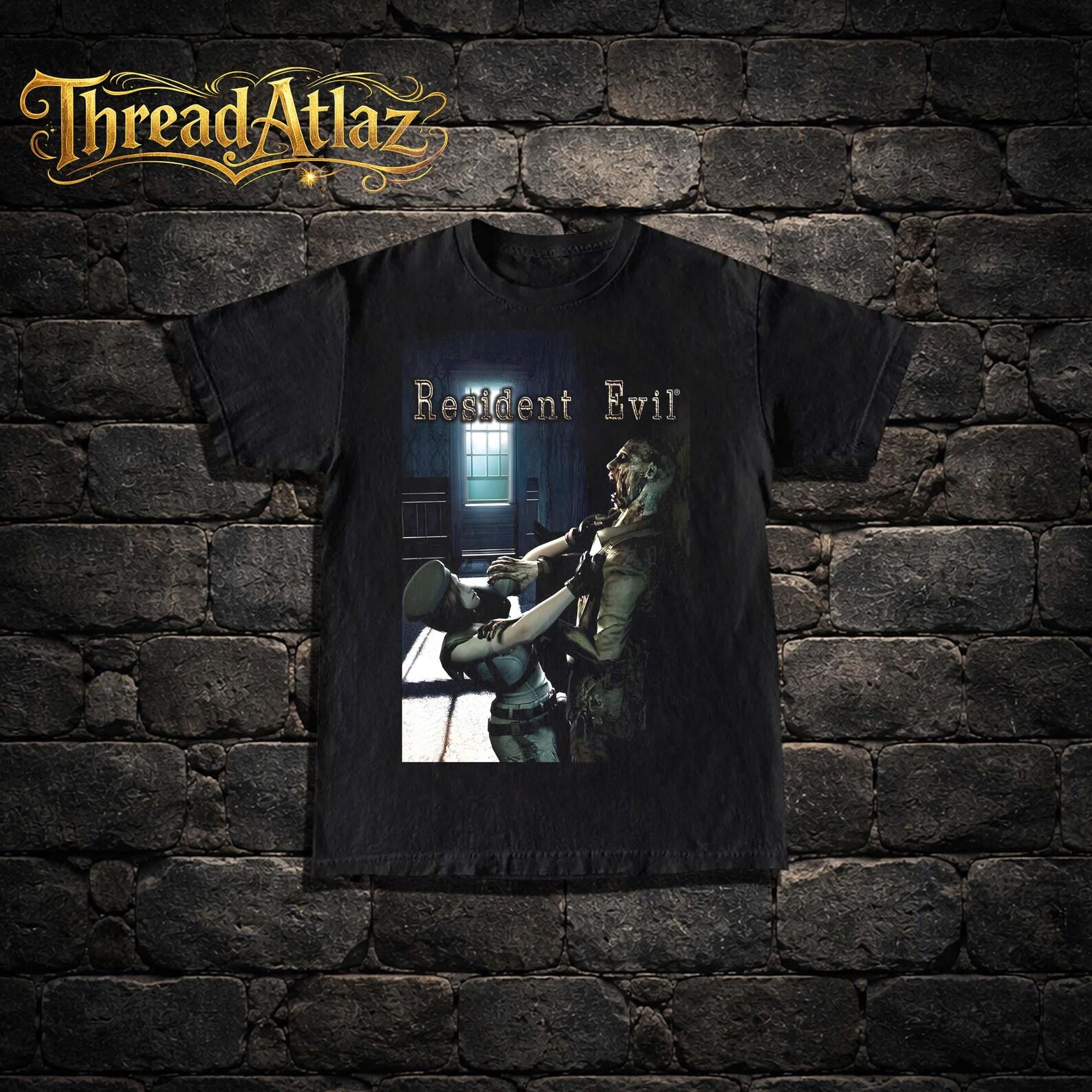 Resident Evil 2002 Tee - Vintage 2000s Horror Game Shirt S