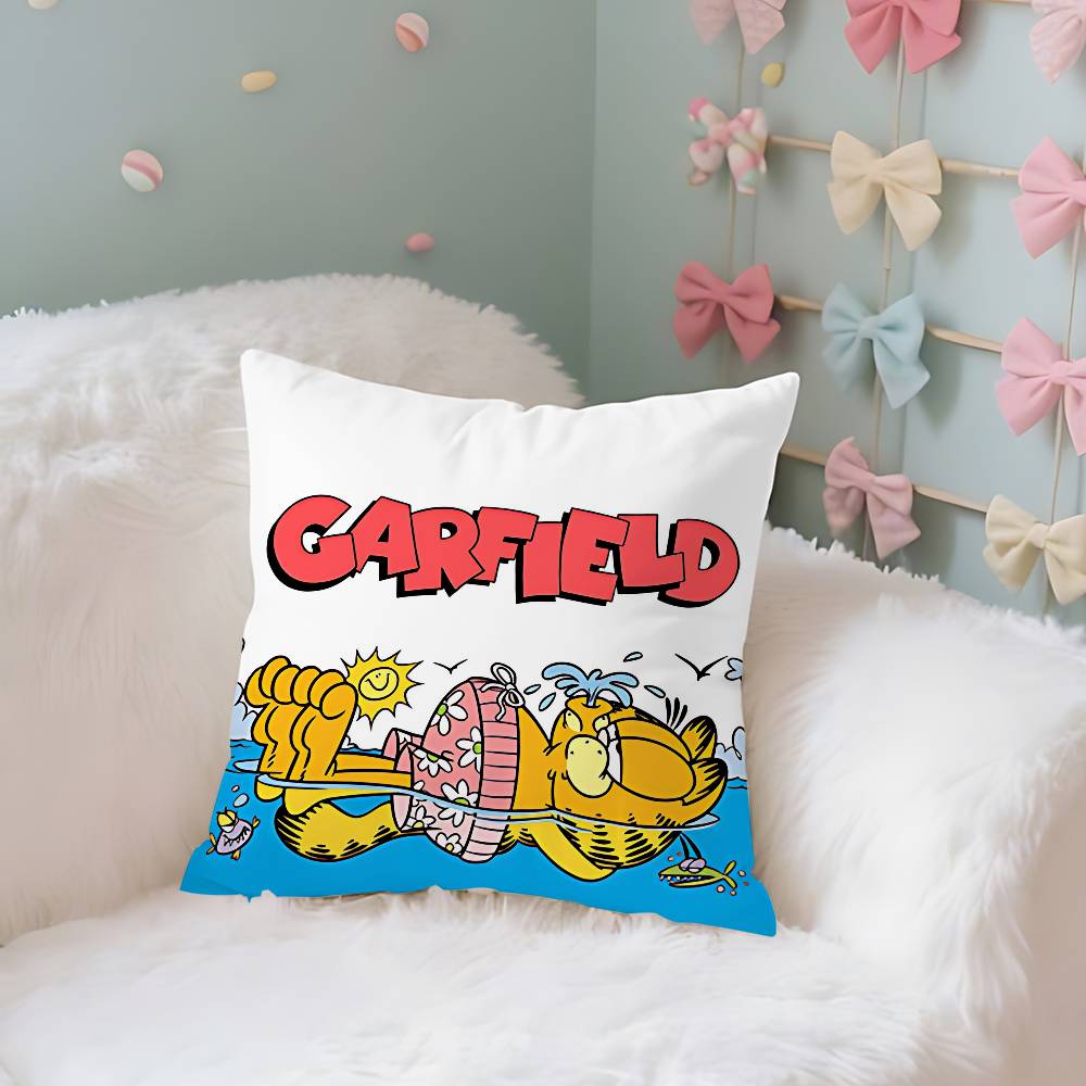G-Garfield Case Plush Fabric Soft Pillowcase Double Sided Print Cushion Cover Household Gifts