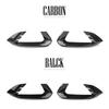 Carbon Fiber Bright Black Front Bumper Fog Light Lamp Frame Trim Cover Exterior Style For Kia Sportage NQ5  Accessories