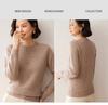 Women's Loose Fit Cashmere Sweater – Flower Yarn Round Neck Long Sleeve Pullover