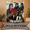 Coperta Personalizzata con Nome Michael Jackson, Arredamento Casa, Camera da Letto, Divano, Campeggio, Divano, Regali per Compleanno Natale