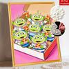 Disney Pearl Painting Pearl Aesthetic Three Eyes for Beginners and Adults, DIY Pearl Diamond Art Painting Kit for Home Wall Decor Gifts