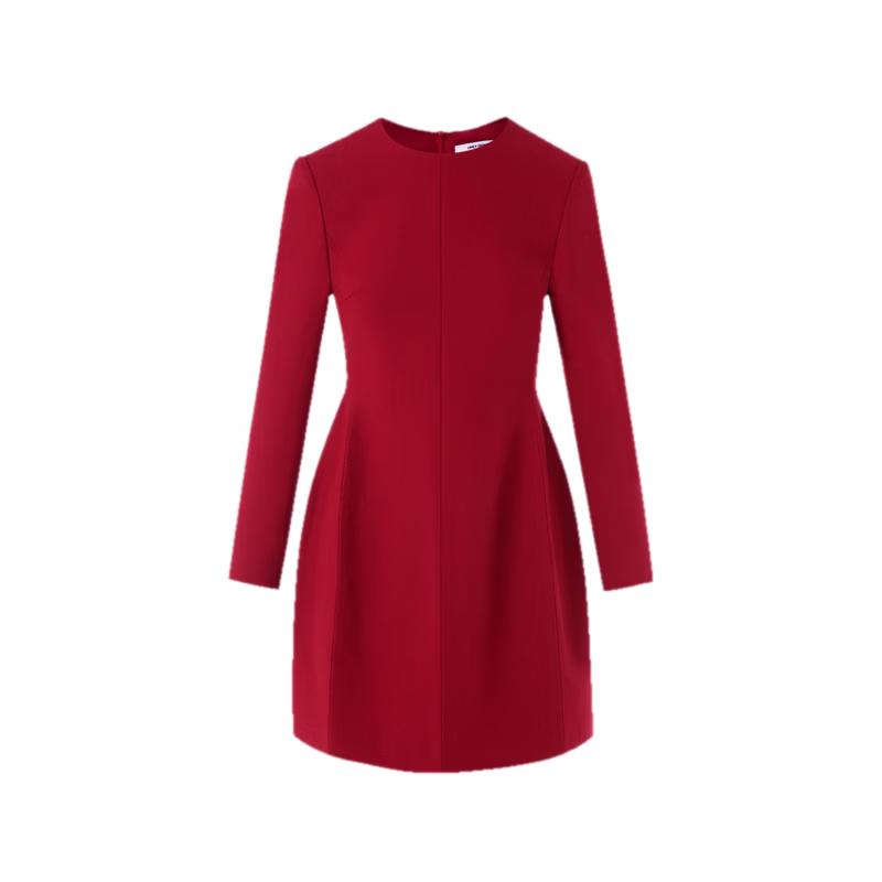 Langzi Elegant Round Neck A-Line Dress