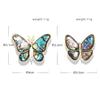 Butterfly Brooch Female Anti-Light Imitation Abalone Shell Rhinestone Pin Cheongsam Accessories Break Cocoon Into Butterfly Corsage