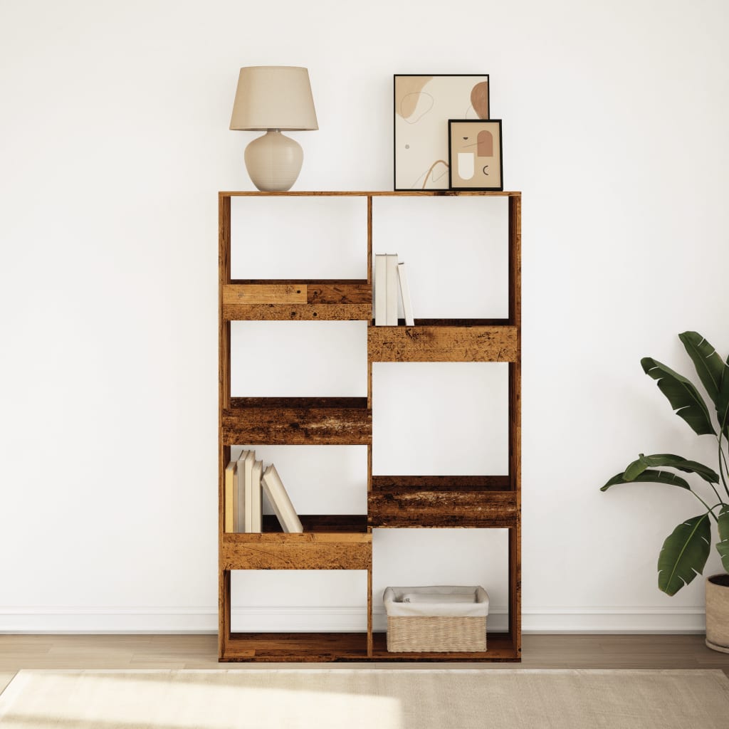 Bookshelf Vintage Wood Look 100 x 33 x 155.5 cm Engineered Wood