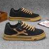 Men's Vulcanized Shoes Classic Low-top Canvas Shoes Breathable Canvas Casual Shoe Fashion Skateboard Shoes Lace Up Men Sneakers