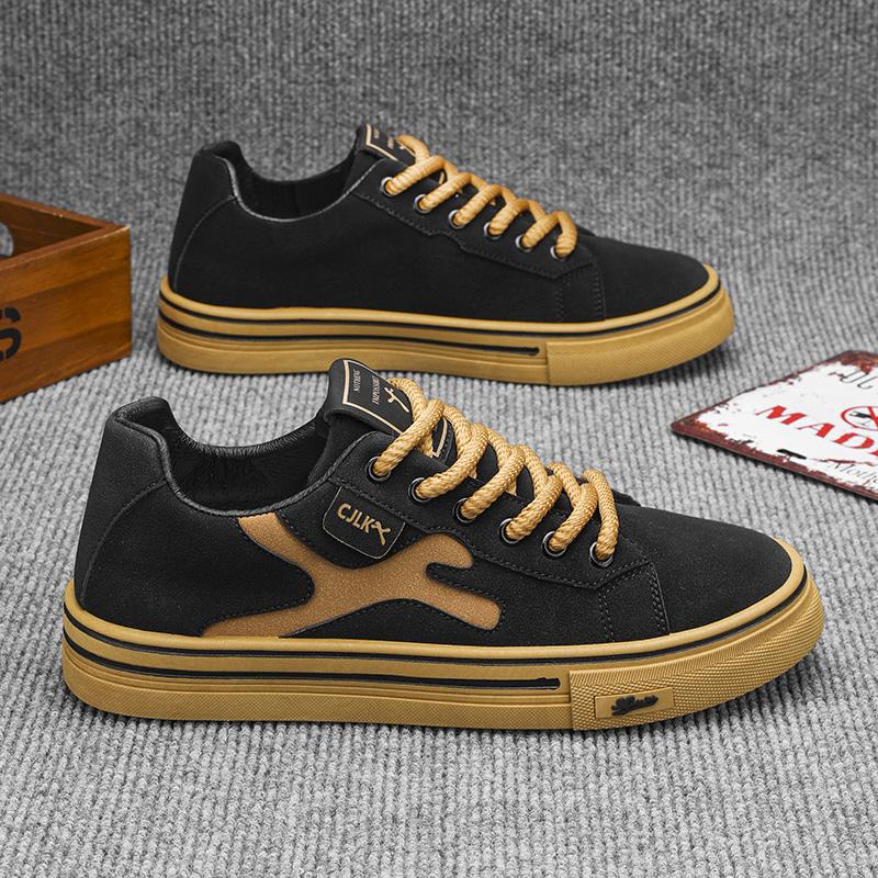 Men's Vulcanized Shoes Classic Low-top Canvas Shoes Breathable Canvas Casual Shoe Fashion Skateboard Shoes Lace Up Men Sneakers