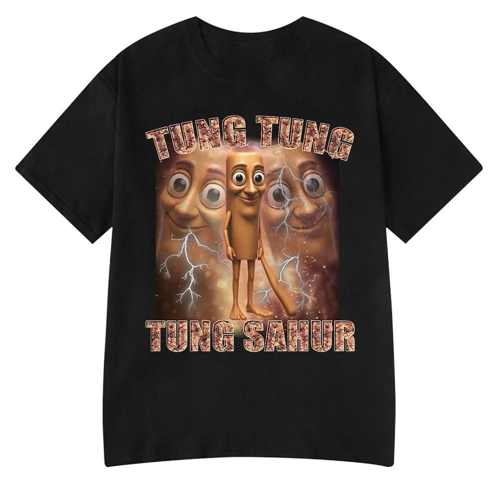 ZX TEE Italian Brainrot Tralalero Tralala Tung Tung Tung Sahur Bombardiro Crocodilo Funny Meme T-Shirt Men Women Cotton Tees Y2k Tops