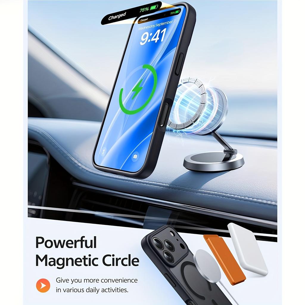 New Translucent Magnetic Case For iPhone 17 Air 16 15 14 Plus 13 12 11 17 Pro Max For Magsafe LensProtector Shockproof Cover