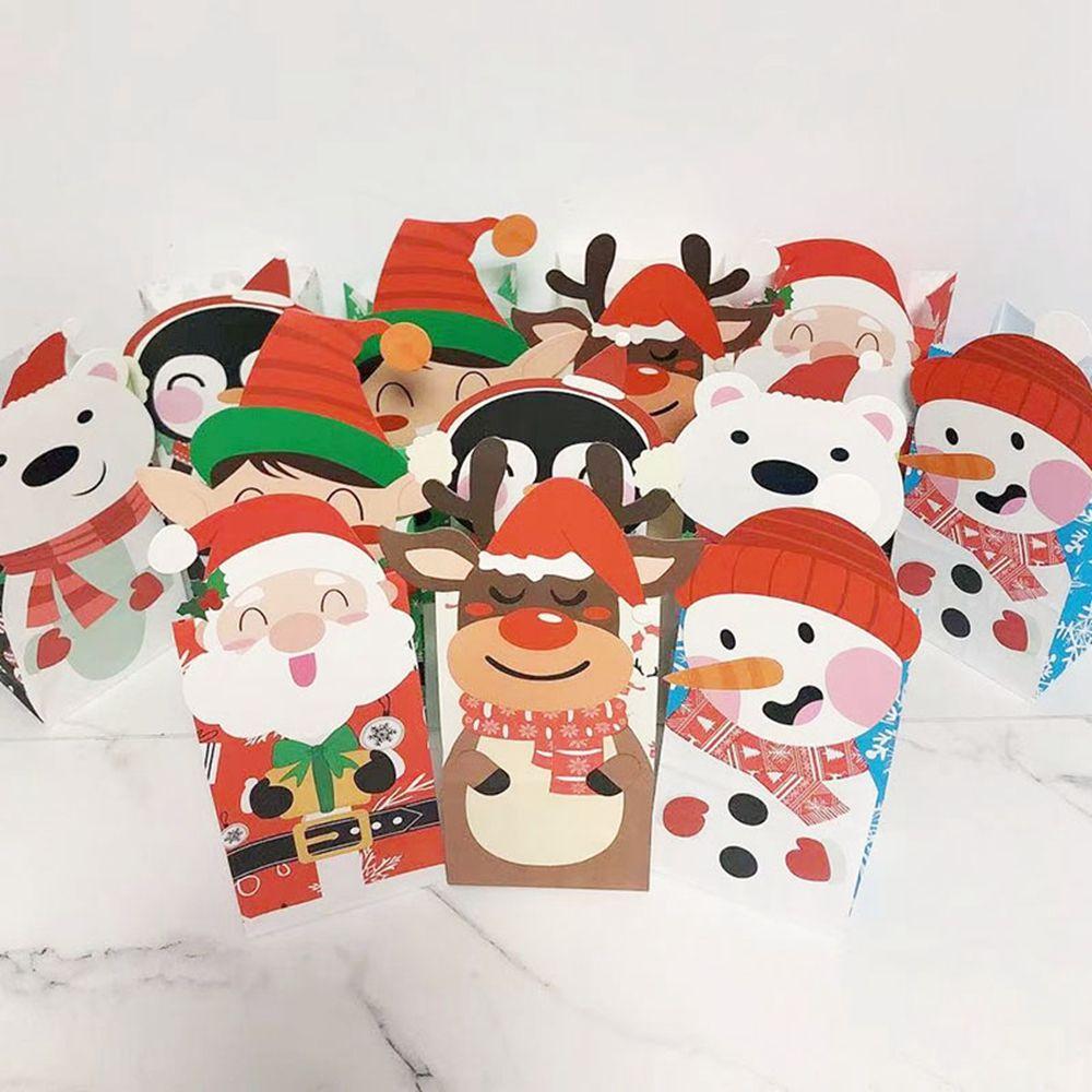 Gift Packaging Santa Claus Christmas Decorations Gift Bags Food Packing Bags Christmas Ornament