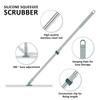 Zatáhovatelný podlahový stěrka Silikonový nástroj na zametání vlasů pro čisté vodní skvrny Vlasy Nezbytné