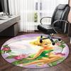 1pc T-Tinkerbell1 Carpet, Round Rug, Comfortable, Suitable for Entryways, Living Rooms, Office, And Bedrooms, Christmas Decoration