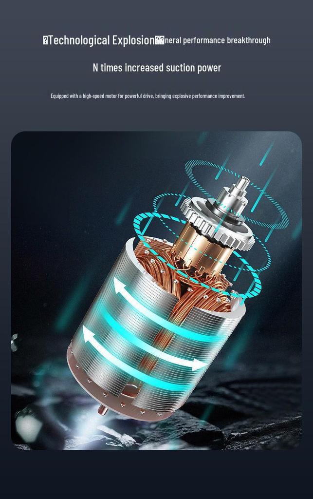 Portable Handheld Wireless Vacuum Cleaner for Home and Car Use