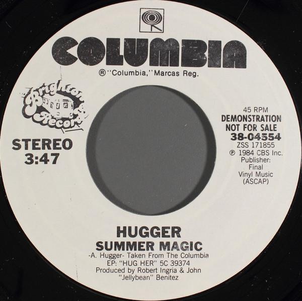 

Держатель для 7-дюймовой пластинки HUGGER Summer Magic 3804554 Columbia 1984 США Танцевальная Электроника Б/у