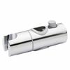 360 Degree Rotation Shower Head Holder Polished Chrome Handheld Shower Bracket  Round Shower Rod