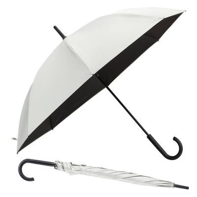 SUKIO Long 8 Full UV Heat Heatstroke UV Rain or Ultra Perfect for Watching and Water Jump Unisex Men's Parasol, 60cm, Ribs, Blackout, Fiberglass, 100%