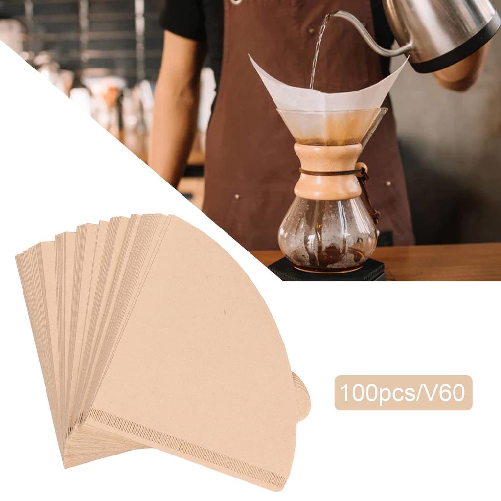 100-Pack Conical Coffee Filter Paper, Healthy and Hygienic for Commercial and Home Use ()