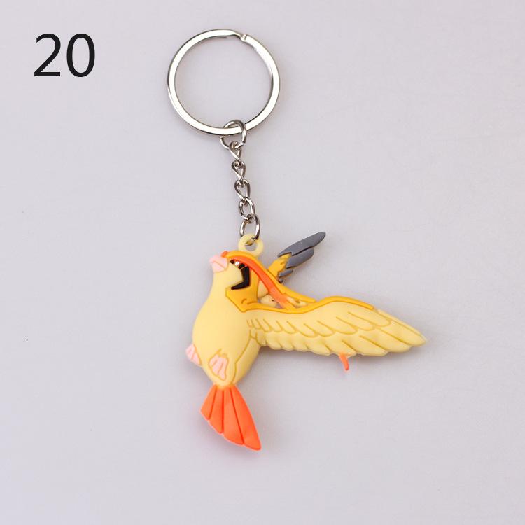 Pokemon Keychain: Pikachu, Dragonite, Eevee Figure Pendant