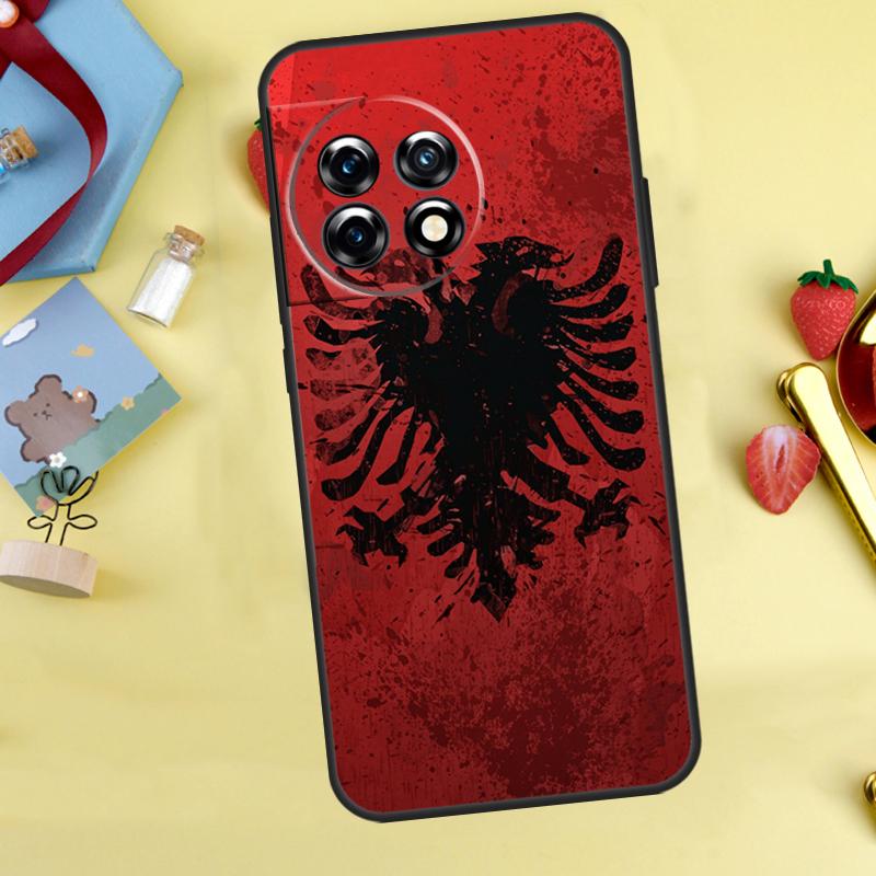 

Albania Flag Eagle Case For OnePlus 15 13 12 11 9 10 Pro 13T 13R 12R 10T 8T Nord 5 CE 3 4 2 Lite N20 N30 Cover OnePlus 13T