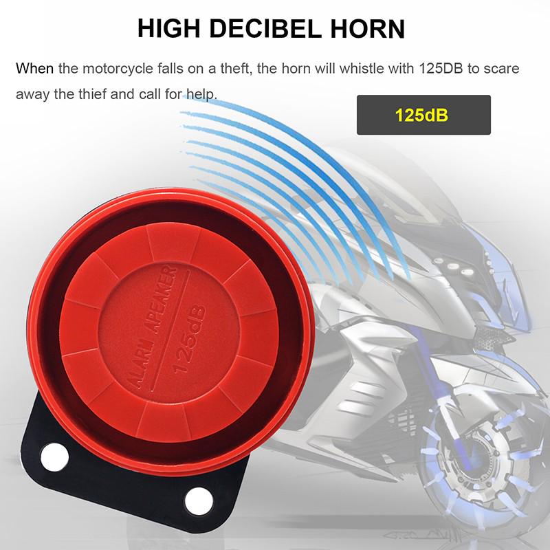 12V Anti-Theft Security Alarm System Remote Control Engine Start P15 For Motorcycle/Scooter/Autobike