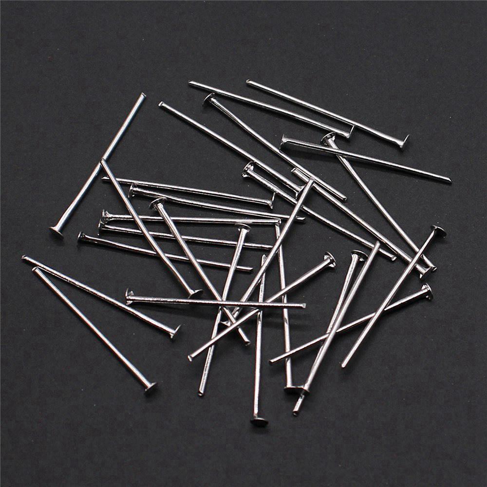 Perlenzubehör Metall-Ösenstifte Schmuckherstellung Zubehör Flachkopf-Stift