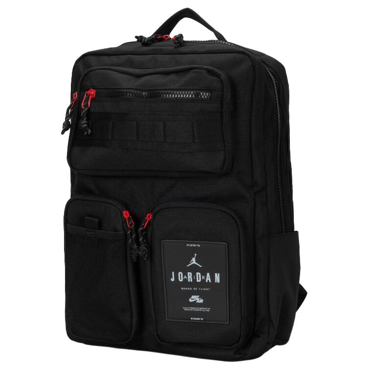 New Jordan Polyester Backpack Medium Size Unisex Black JD2433039AD-002