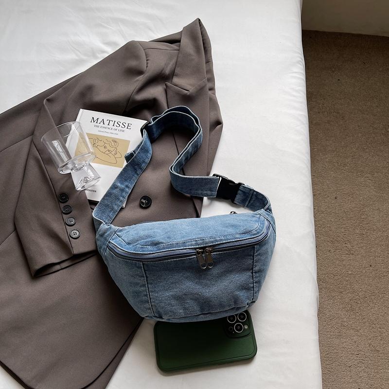 Denim Messenger Bag Hüfttasche Damen Outgoing Brusttasche