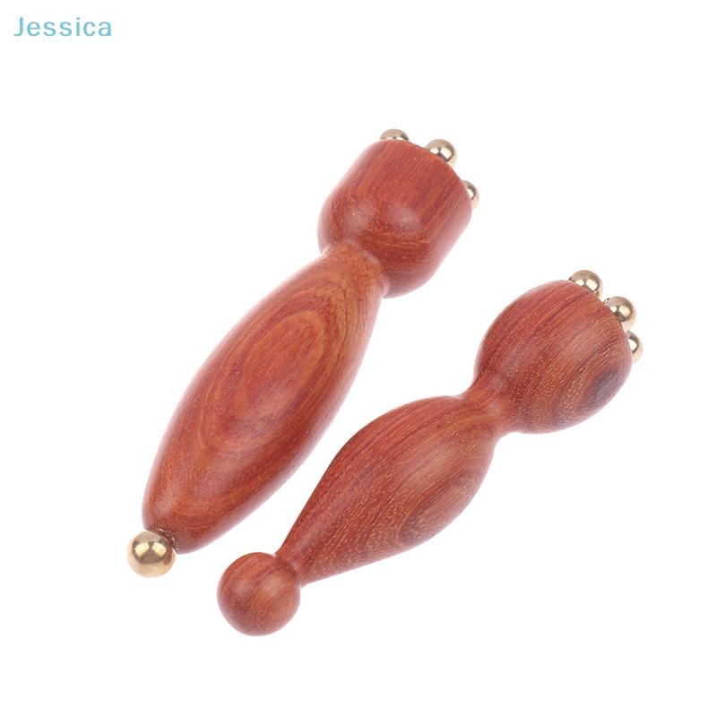 Lotus Seed Pod Brass& Rosewood Eye Massager Facial Gua Sha Tool Eye Relaxation Spot Meridians Acupoint Massage Handheld