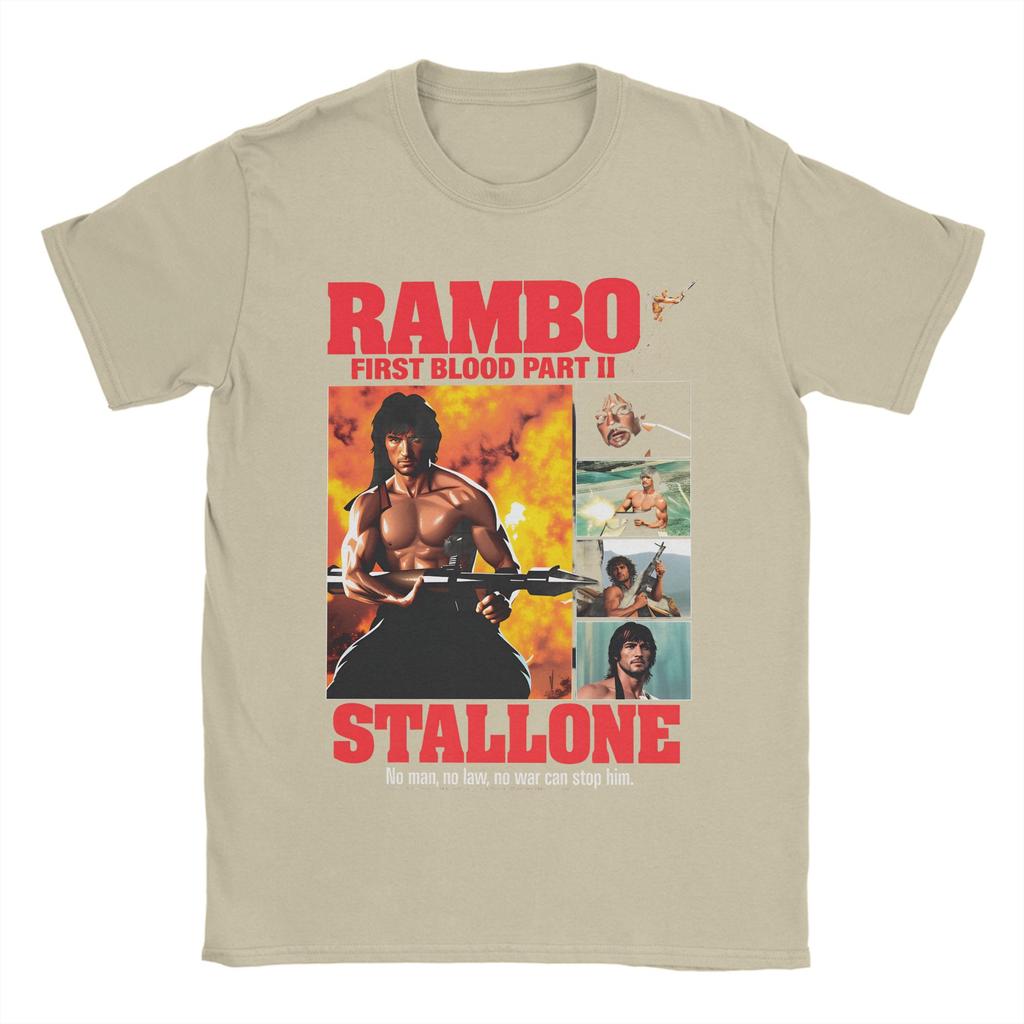 Rambo First Blood TShirt Beach Leisure TShirts Cotton ONeck Plus Size Tees Short Sleeve Vintage Tops