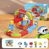 Yousheng 8/18/26/32/38Pcs/Set Magnetic Train Track Set DIY Race Car Cube Rail Building Kit Toddlers Boys Girls Gravity-Defying Electric Train STEM Toy