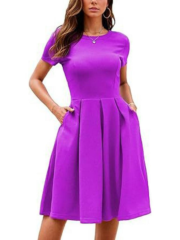Women's Summer Evening Dress with Pockets – Party, Church, Bridesmaid & Graduation Style JH253-4.