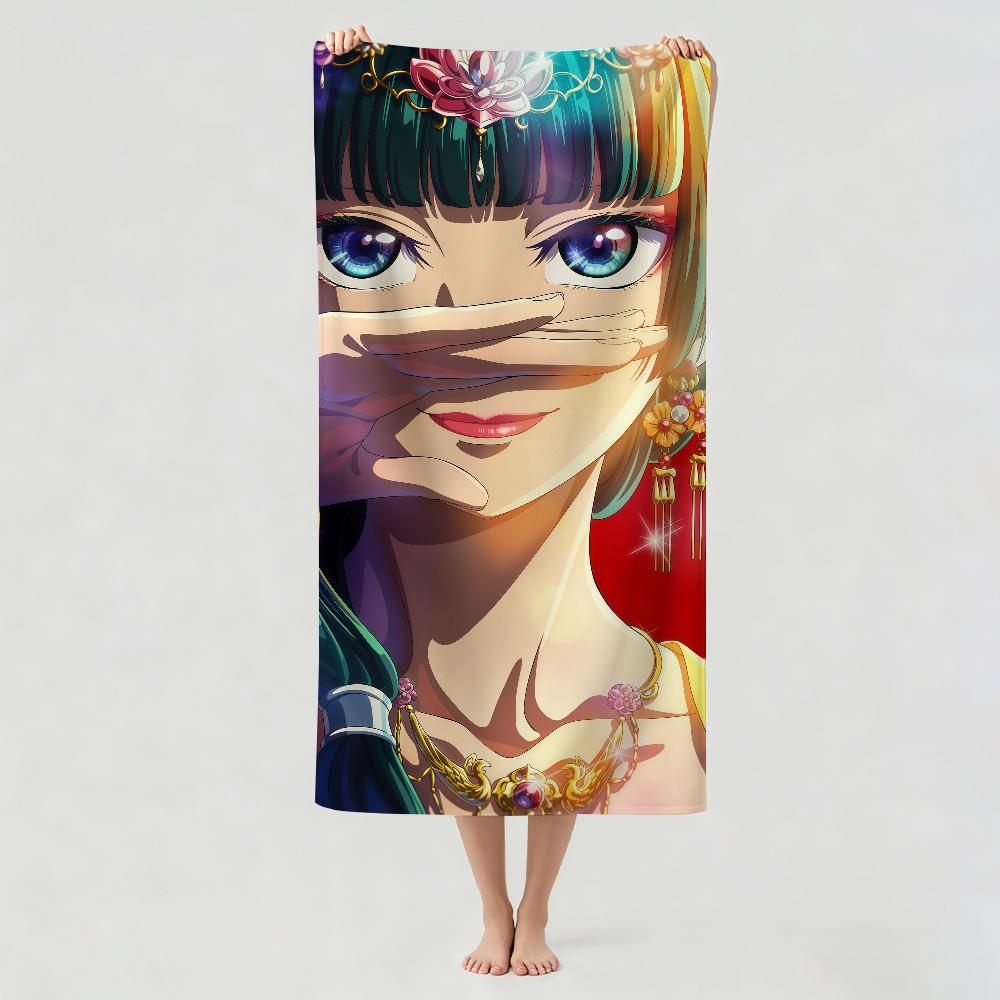 Das A-Apothecary D-Diaries Anime Handtuch Trocknendes Badetuch Anwendbar für Leichtes Schwimmen Camping Yoga Strand Aus